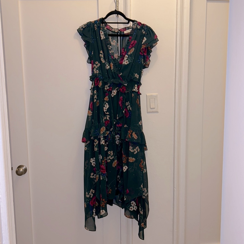 Emerald green dress